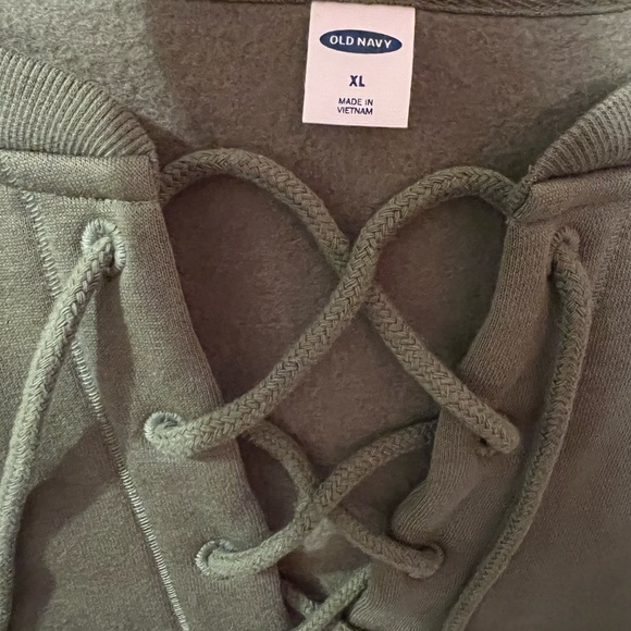 Old navy lace up sweatshirt - Picture 2 of 2